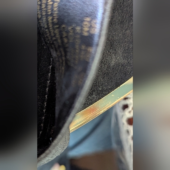 DKNY Black Heels with Gold Trim - Picture 7 of 7